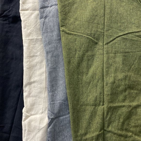 Bhutani Cotton Waist Wide-Leg Flare Pants - Solid (Green) - Picture 3 of 4